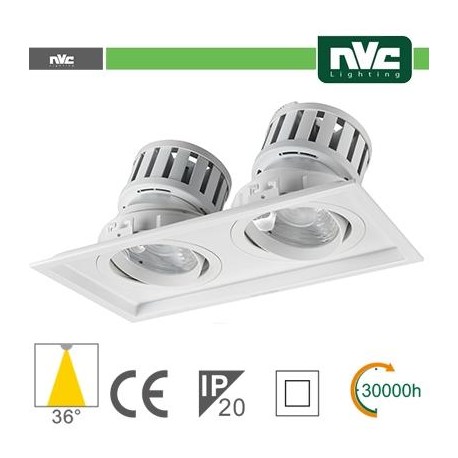 Incasso Multi lampada - 48w(2x24w) 4000k 4270lm 36° PF95