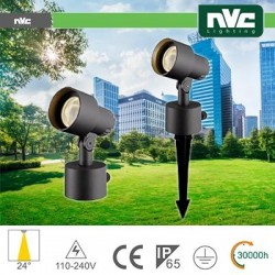 Faretto da giardino con picchetto 9W 3000K IP65