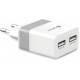 Carica 220V USB Doppia Uscita 2.4 - 1.0 Amper Rockwall 2
