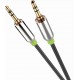 Cavo Audio Jack iPure Alta Qualità 1 Metro Placcato in Oro