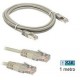 Cavo Cat5 ethernet 1m grigio RJ45/RJ45
