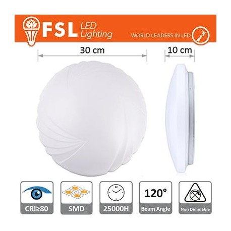 Plafoniera Motivo 18W - 4000K 1220LM 120º 300X100mm CRI80