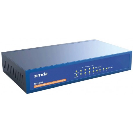 Tenda 8-Port 10/100Mbps Desktop Switch with 4-Port PoE