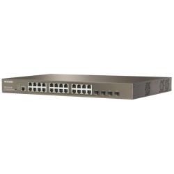 Rack Switch 24 Porte Gigabit+4 Porte SFP PoE+ Managed