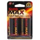 2 pile Kodak KD-2 torcia 1,5 volt alkaline LR20 - blister