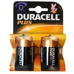 2 pile Duracell PLUS MN1300 torcia 2x 1,5v LR20 - blister