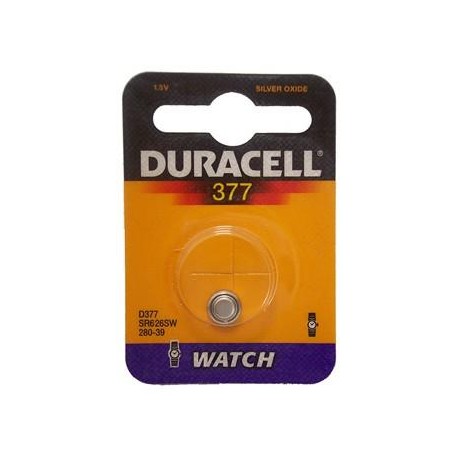 10 pile a bottone Duracell D377 1x 1,5volt - 10 blister