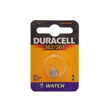 10 pile a bottone Duracell D362/361 1x 1,5volt - 10 blister