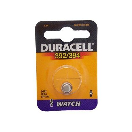 10 pile a bottone Duracell D392/384 1x 1,5volt - 10 blister