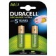 Stilo AA ricaricabili 2x 2400mAh 1,2v HR6 Duracell