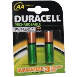 Batt. ric. stilo AA 2x 1300mAh NiMH 1,2v HR6 DURACELL