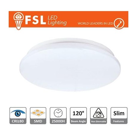 Plafoniera SLIM 18W - 3000K 1370LM 120º 330X55 mm +CRI 80