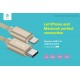 Cavo Dati e Carica da Lightning a USB Tipo C 2.4 A. Grigio