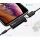 Adattatore Audio Jack 3.5 a Lightning apple + Carica Nero