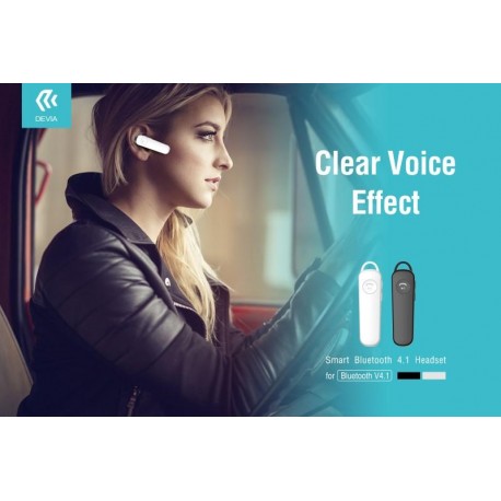 Auricolare Devia Smart Bluetooth 4.1 Riduttore Rumore Nero