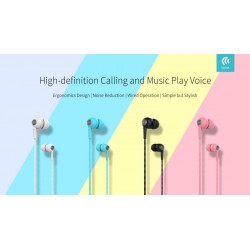 Auricolari Hi-Fi a filo con controllo volume e chiamate Rosa