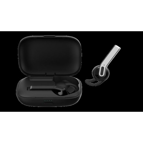 Auricolari stereo TWS BT Kintone con box di carica Nero