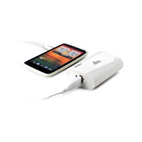 Power Bank Portatile 6600 mAh Bianco