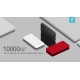 Power Bank 10.000 mAh Doppia Uscita Usb 2.1 A. Nero
