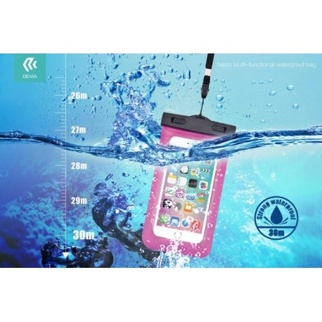 Custodia Waterproof fino 30 Metri Con Presa Auricolare Nera