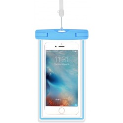 Custodia Smartphone 5.5 Fluo Waterproof fino 30 Metri Blu