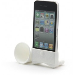 White Amplifiesa  style horn stand