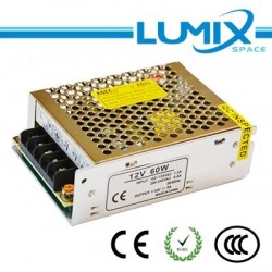 Driver Switching Power Supply Metallico - 60W 12V 5A