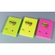 Post-it® Notes Large colori Neon a righe 152X102mm - 6 pz.