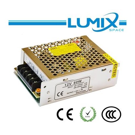 Driver Switching Power Supply Metallico - 60W 24V 2.5A