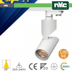Proiettore a Binario EUROTRACK - 25W 3000K 2250LM 36° CRI+90