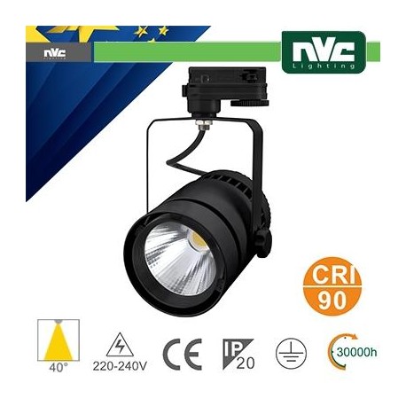 Proiettore a Binario EUROTRACK - 50W 4000K 3000LM 40° CRI+90