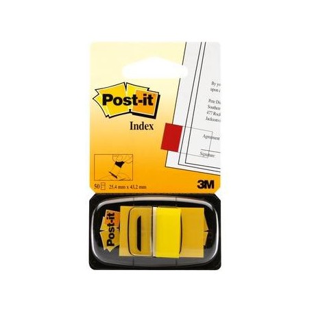 Post-it® Index Medium Giallo - dispenser da 50 segnapagina