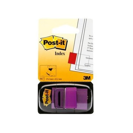Post-it® Index Medium Viola/Porpora dispenser da 50 segnapag