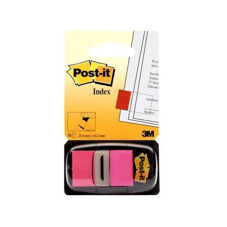 Post-it® Index Medium Rosa - dispenser da 50 segnapagina