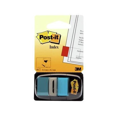 Post-it® Index Medium Azzurro - dispenser da 50 segnapagina