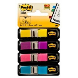 Post-it® Index Mini - Dispenser 4 colori vivaci assorti