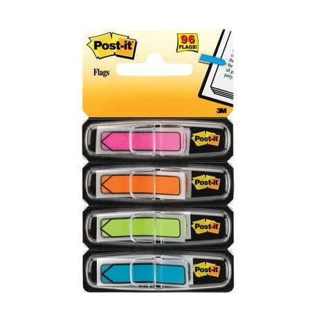 Post-it® Index Freccia - Dispenser 4 colori vivaci assorti