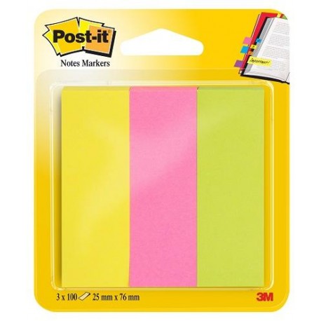 Post-it® Notes Markers colori neon assortiti 3 blocchetti
