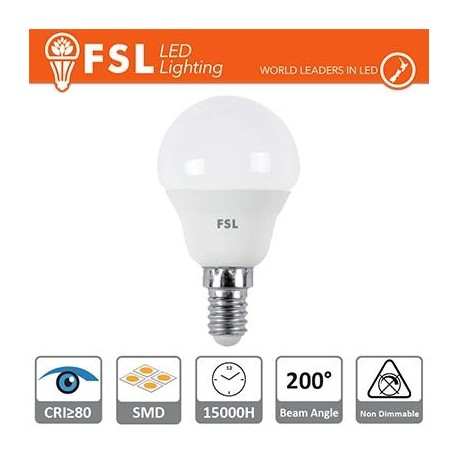 G45 - 5,5W 6500K 480LM 180º 45X83mm CRI80 E14 15.000H