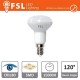 R50 - 6W 3000K 400LM 120º 50x83mm CRI80 E14 25.000H