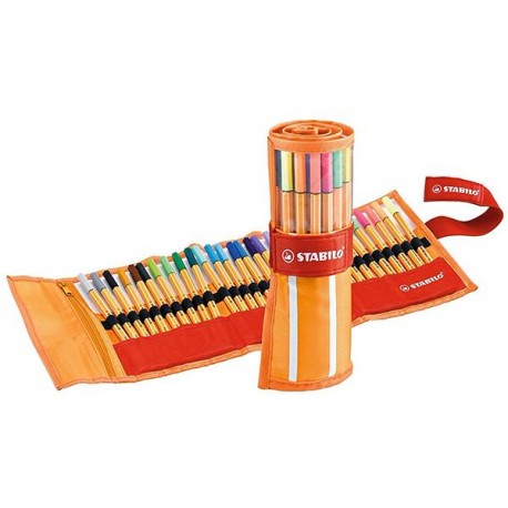 STABILO point 88 - fineliner 0,4 mm ROLLERSET COL. ASS. 25pz
