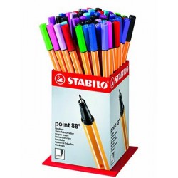 STABILO point 88 - fineliner 0,4 mm ESPOSITORE COL. ASS.60pz