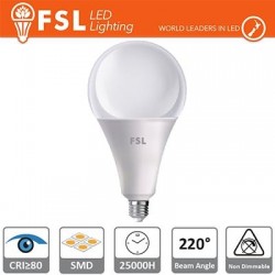 A120 - 24W 3000K 2000LM 220º 120x220mm CRI80 E27 25.000H