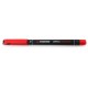 STABILO OHPen universal perma - 0,7mm punta FINE ROSSO 10pz