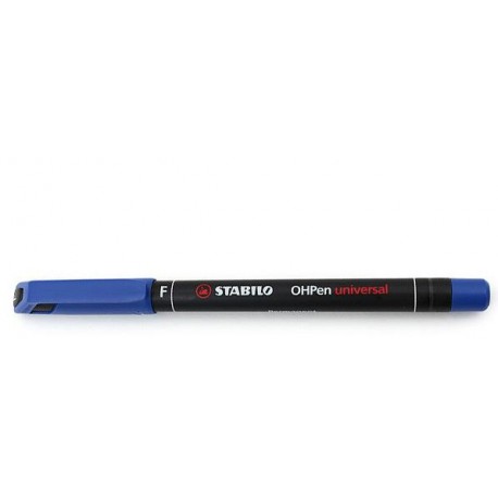 STABILO OHPen universal perma - 0,7mm punta FINE BLU 10pz