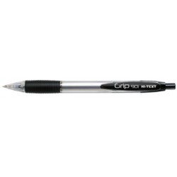HI-TEXT 901 GRIP penna scatto punta 1 mm Colore NERO 12 pz