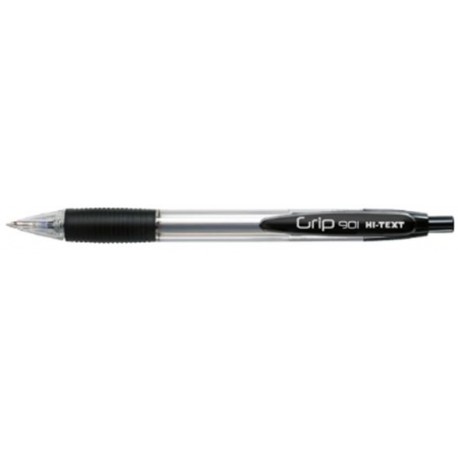 HI-TEXT 901 GRIP penna scatto punta 1 mm Colore NERO 12 pz