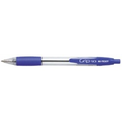 HI-TEXT 901 GRIP penna scatto punta 1 mm Colore BLU 12 pz