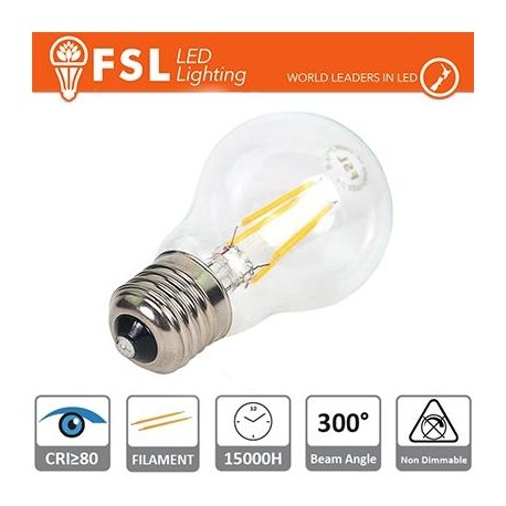 A60 - 7W 2700K 700LM 300º 60x102mm CRI80 E27 15.000H