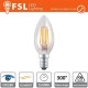 C35 - 2W 2700K 180LM 300º 35x98mm CRI80 E14 15.000H